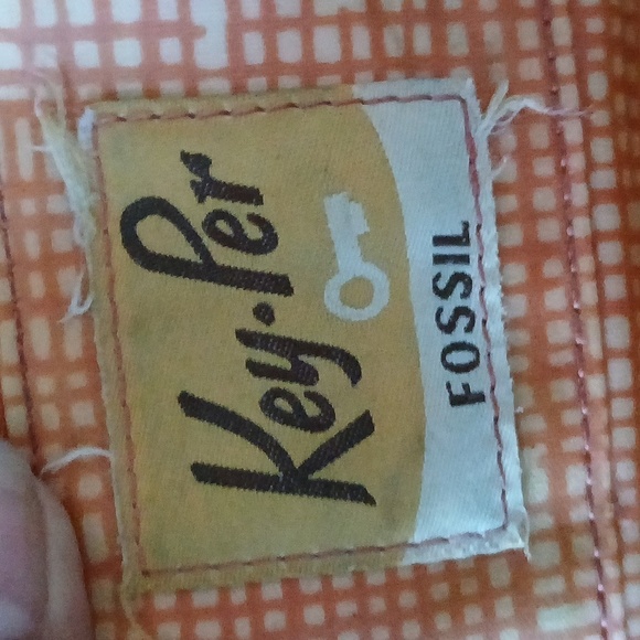 Vintage fossil yellow lady bug Key Per wallet - Picture 10 of 13